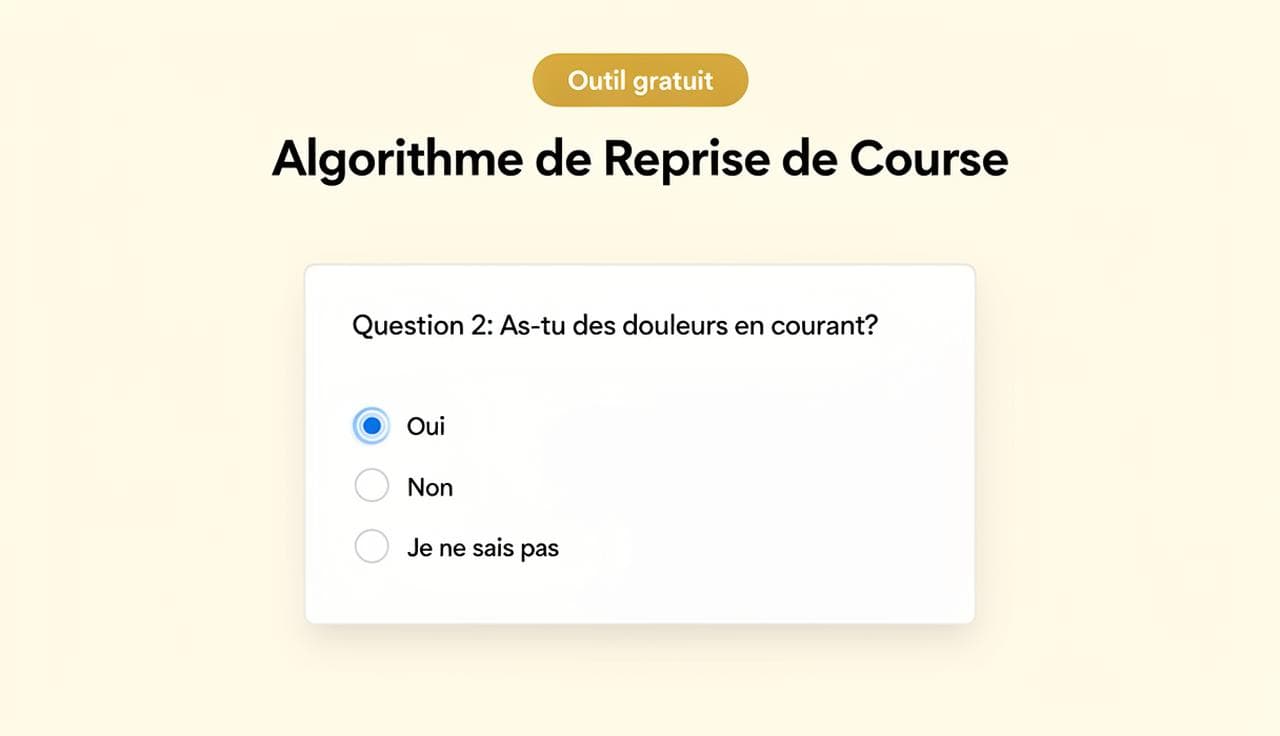 Algorithme Reprise de Course